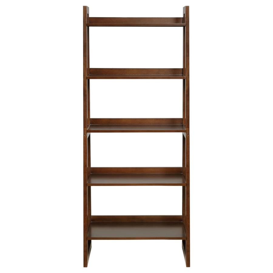 Trudie 5-shelf Ladder Bookcase Cappuccino