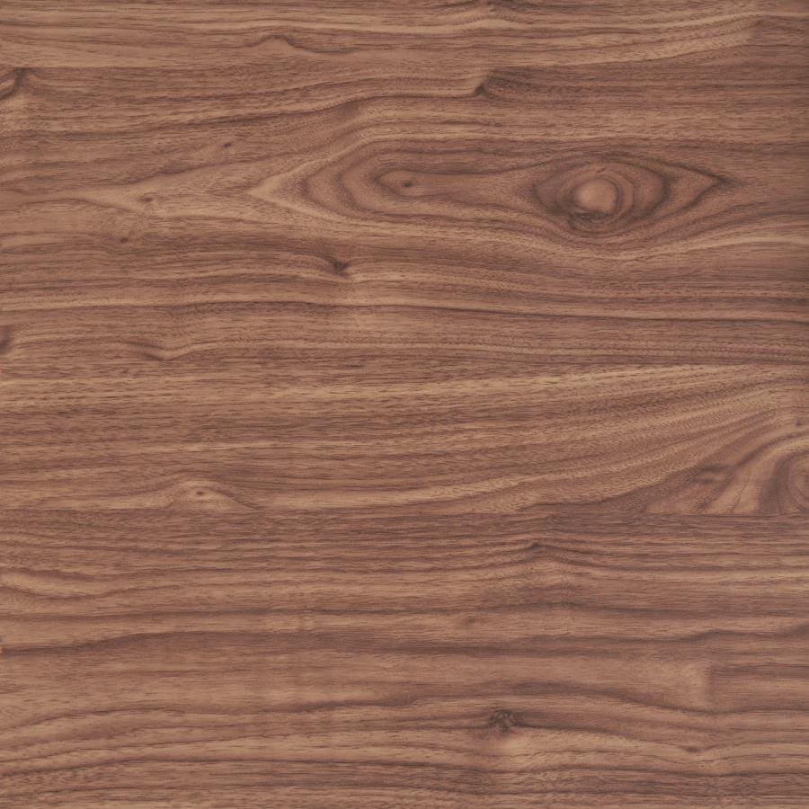 Raul Writing Desk Walnut and Black with USB ports