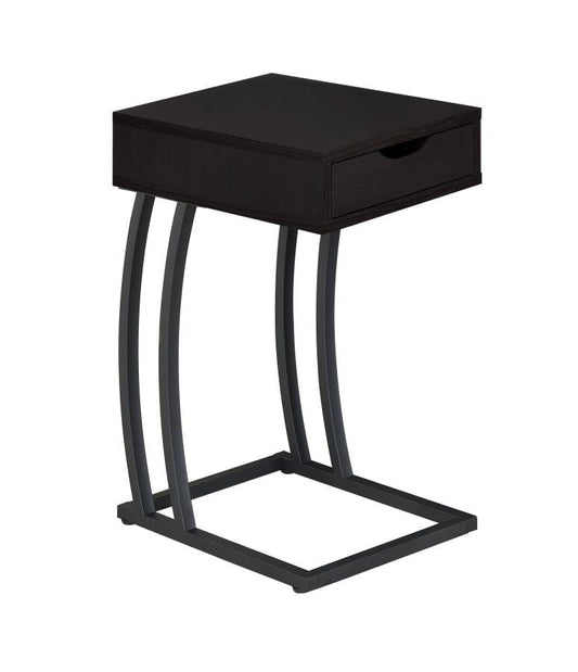 Troy Accent Table with Power Outlet Cappuccino