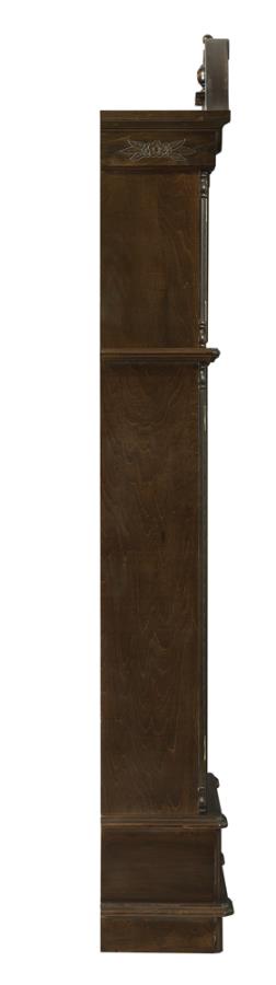 Cedric Grandfather Clock with Chime Golden Brown