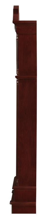 Diggory Grandfather Clock Brown Red and Clear