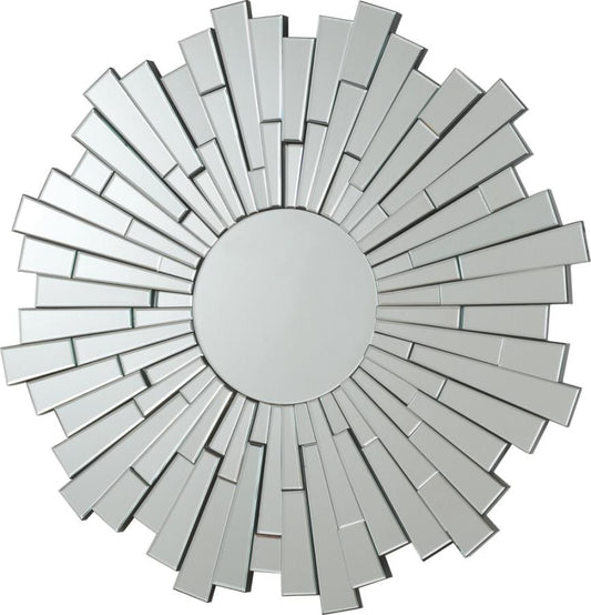 Danika Sunburst Circular Mirror Silver