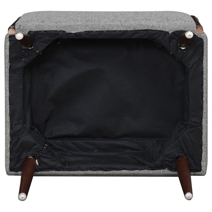 Justin Upholstered Accent Chair Grey and Brown