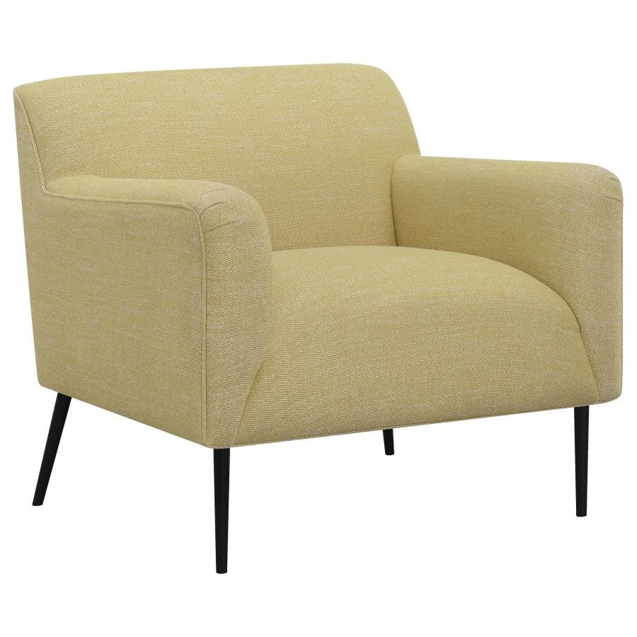 Darlene Upholstered Track Arms Accent Chair Lemon