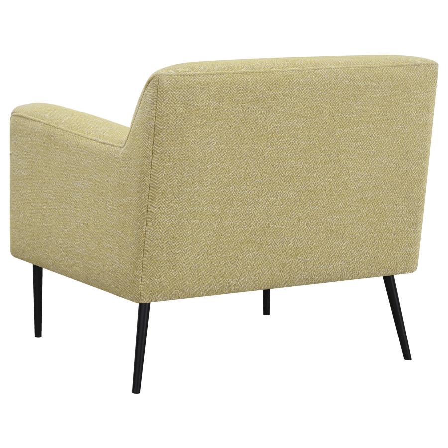 Darlene Upholstered Track Arms Accent Chair Lemon