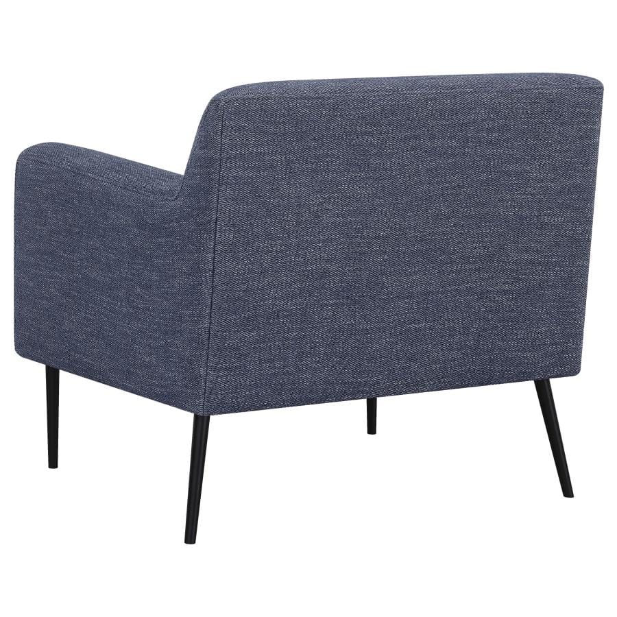 Darlene Upholstered Tight Back Accent Chair Navy Blue