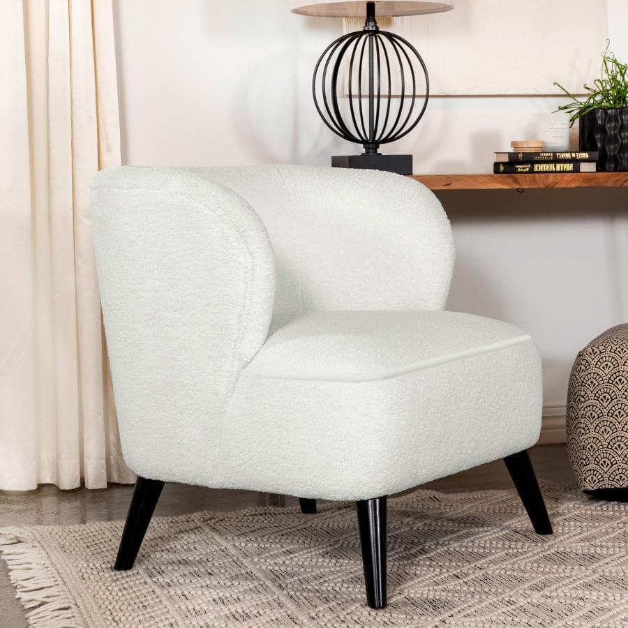 Alonzo Upholstered Track Arms Accent Chair Natural