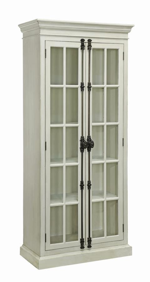 Toni 2-door Tall Cabinet Antique White