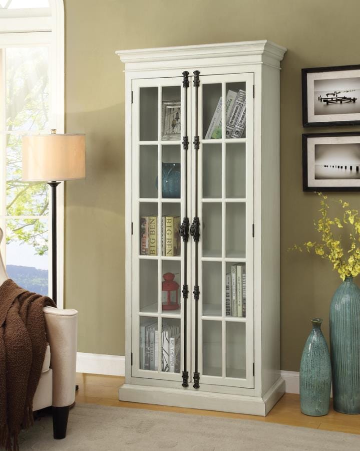 Toni 2-door Tall Cabinet Antique White