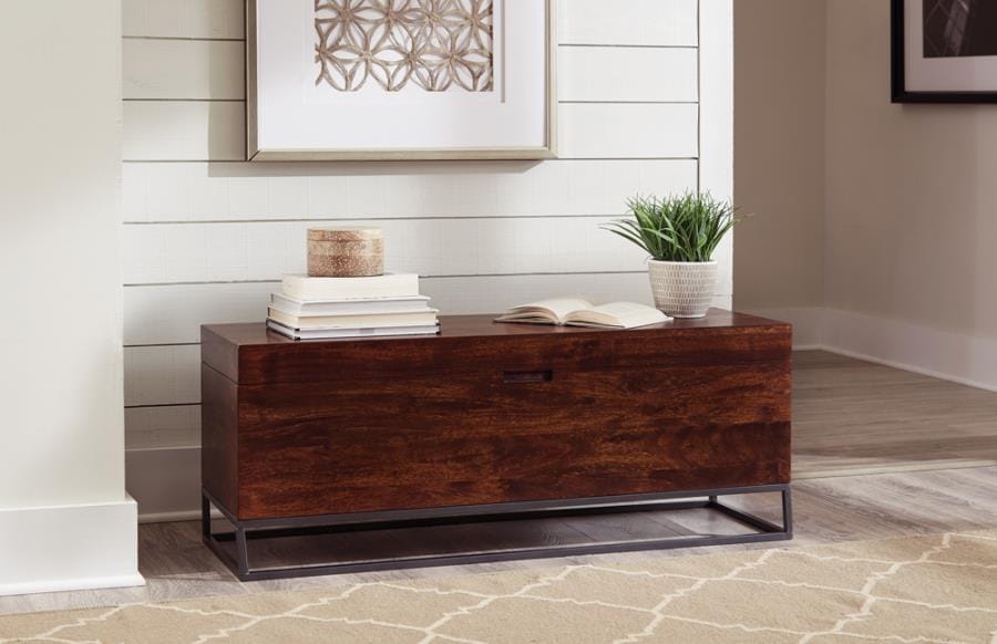 Rectangular Accent Bench Cinnamon