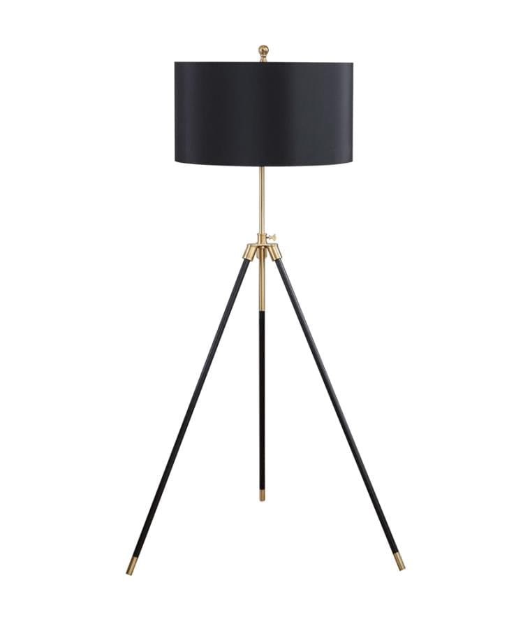 Zabka Tripod Floor Lamp Black and Gold