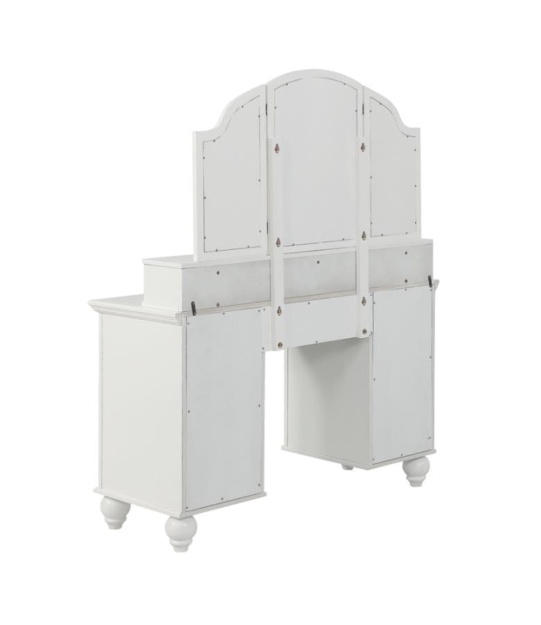 Reinhart 2-piece Vanity Set White and Beige