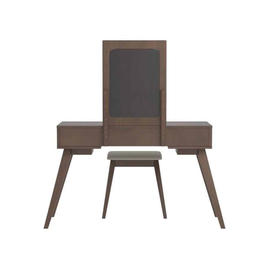 2-piece Vanity Set with 3-drawer Medium Brown