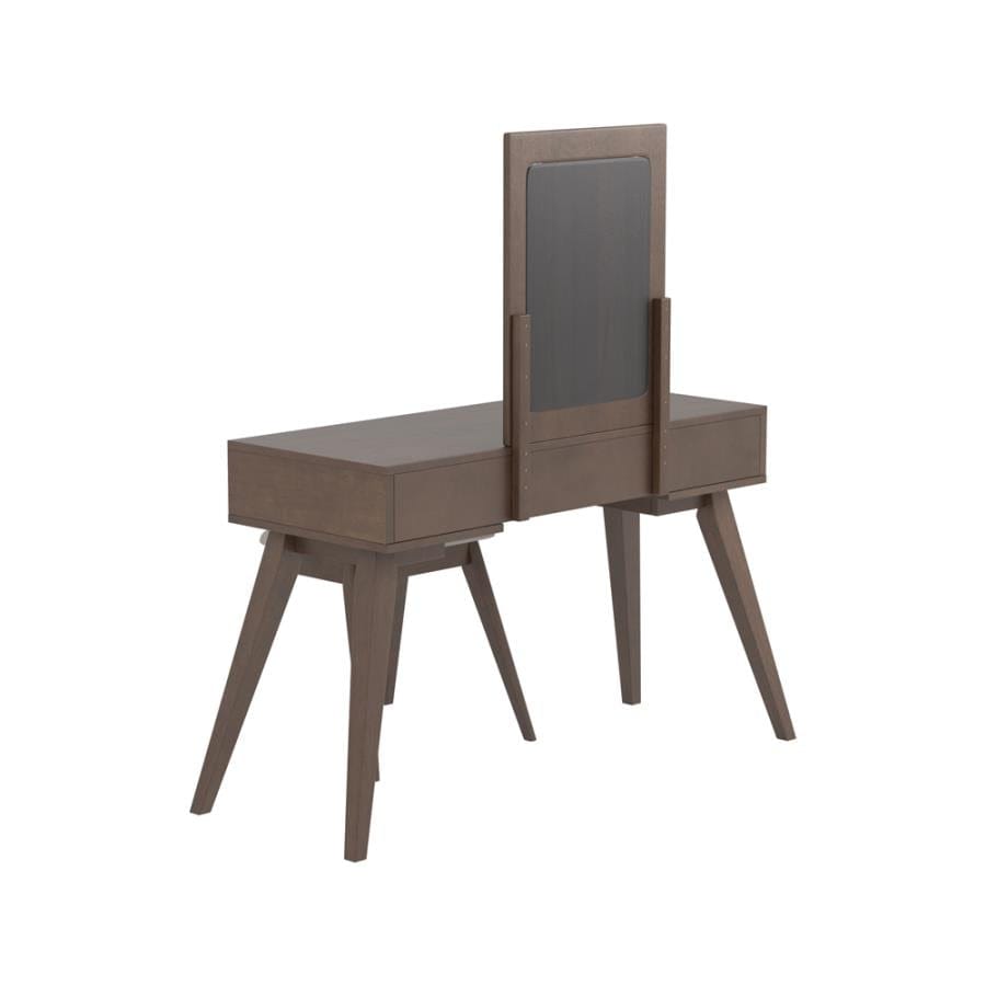2-piece Vanity Set with 3-drawer Medium Brown
