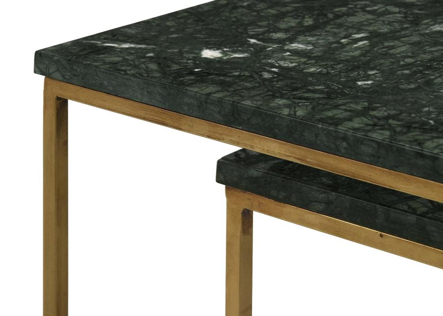 Caine 3-piece Nesting Table with Marble Top