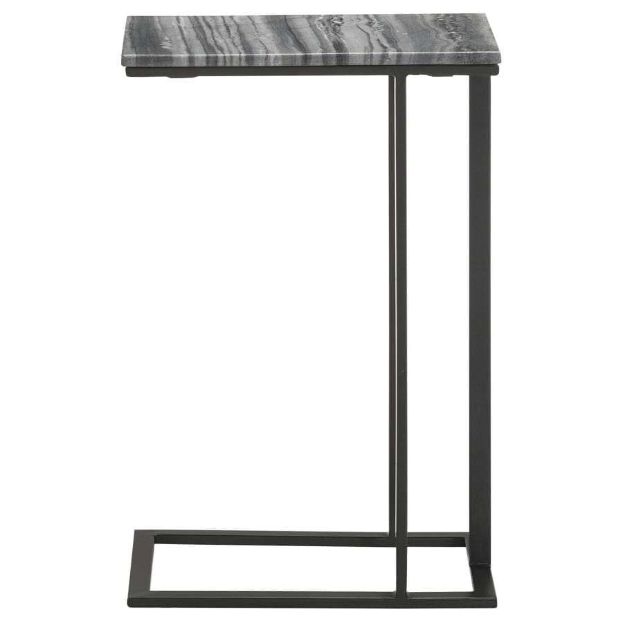 Vicente Accent Table with Marble Top Grey