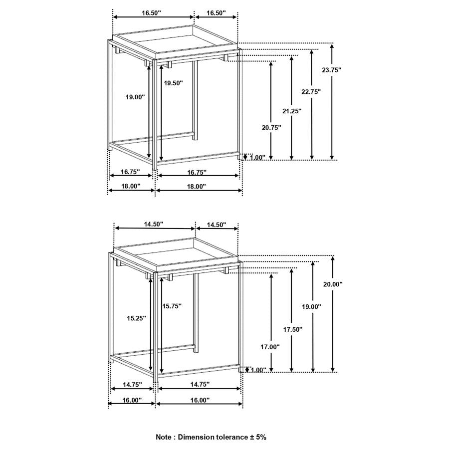 2PC NESTING TABLE