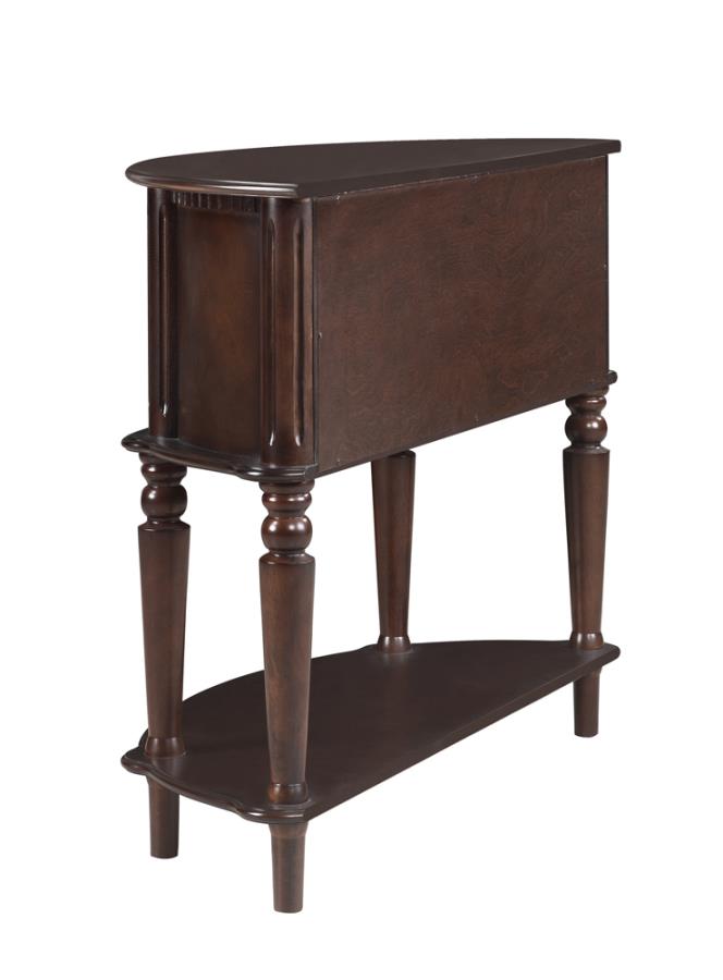 Brenda Console Table with Curved Front Brown