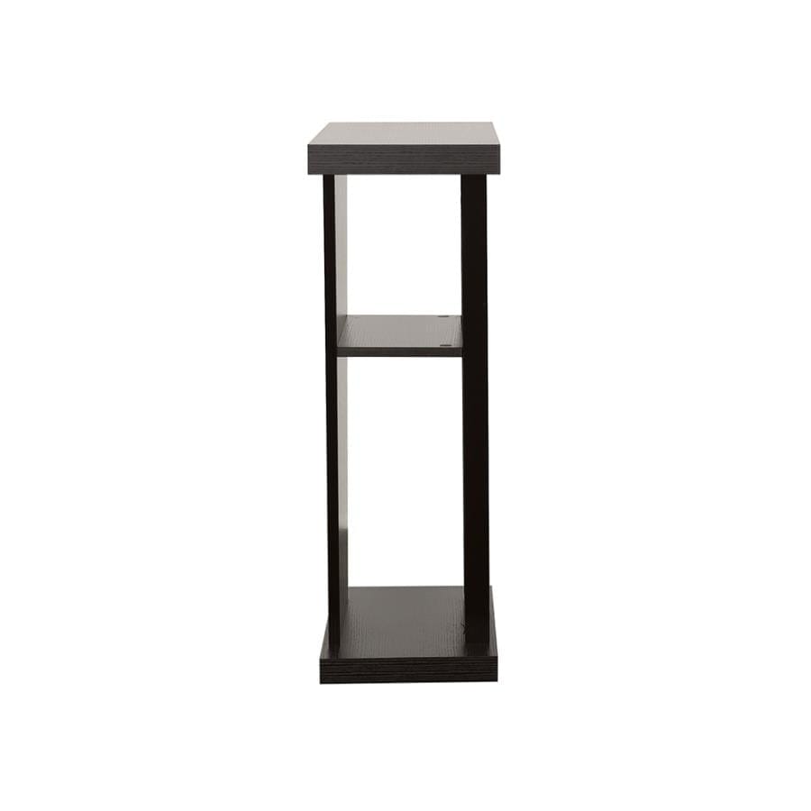 Evanna 2-shelf Console Table Cappuccino