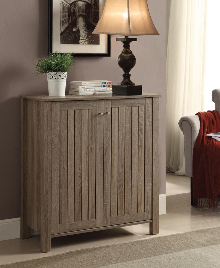 Marisa 4-shelf Shoe Cabinet Dark Taupe