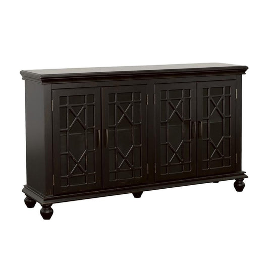 Kovu 4-door Accent Cabinet Black