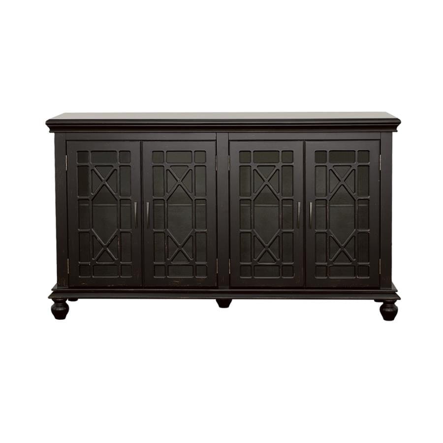 Kovu 4-door Accent Cabinet Black