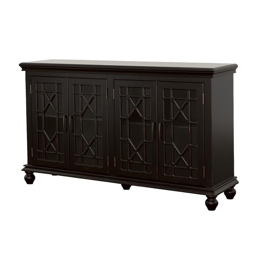 Kovu 4-door Accent Cabinet Black