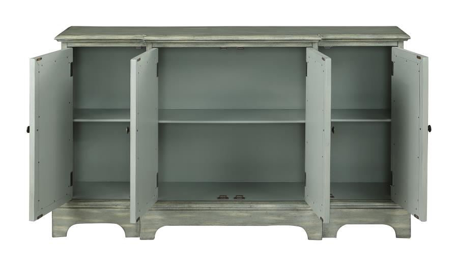 Erigeron 4-door Accent Cabinet Grey