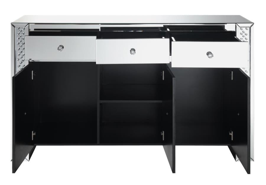 Fueyes 3-drawer Accent Cabinet Silver