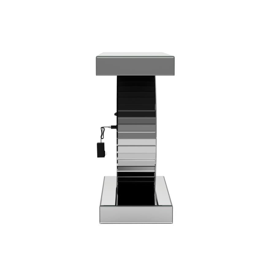 Bergenia Rectangular Console Table Silver