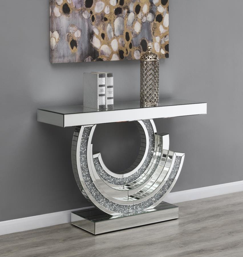 Imogen Multi-dimensional Console Table Silver