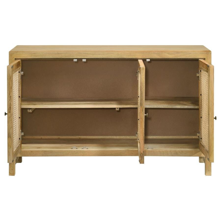 Amaryllis Rectangular 3-door Accent Cabinet Natural