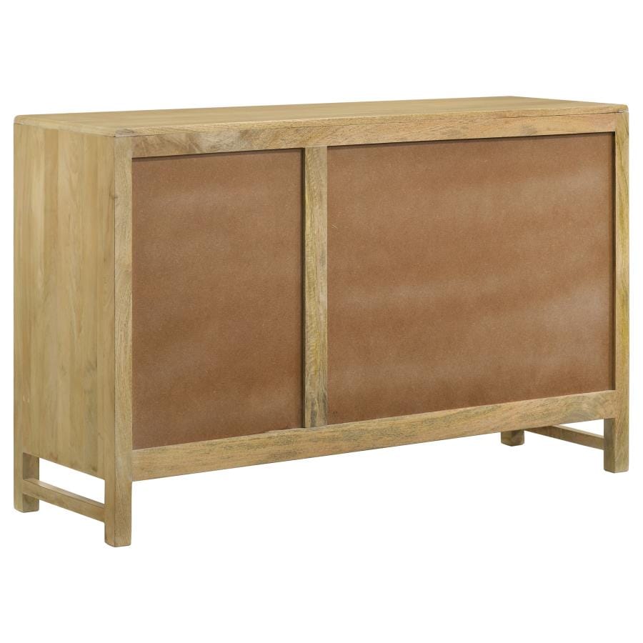 Amaryllis Rectangular 3-door Accent Cabinet Natural