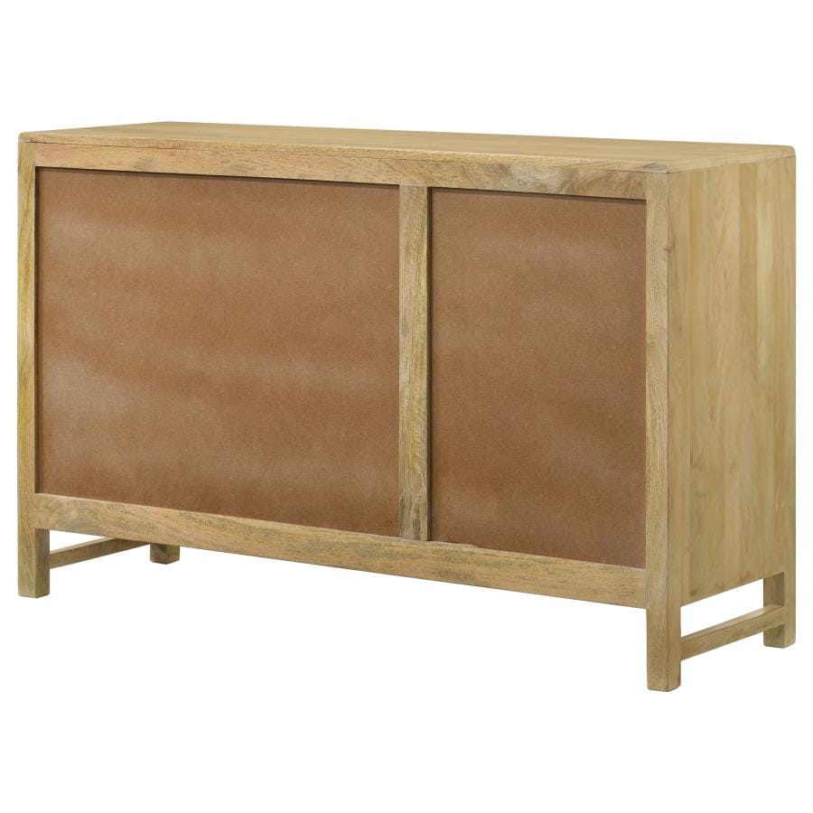 Amaryllis Rectangular 3-door Accent Cabinet Natural
