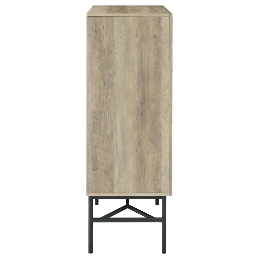 Bonilla 2-door Accent Cabinet with Glass Shelves