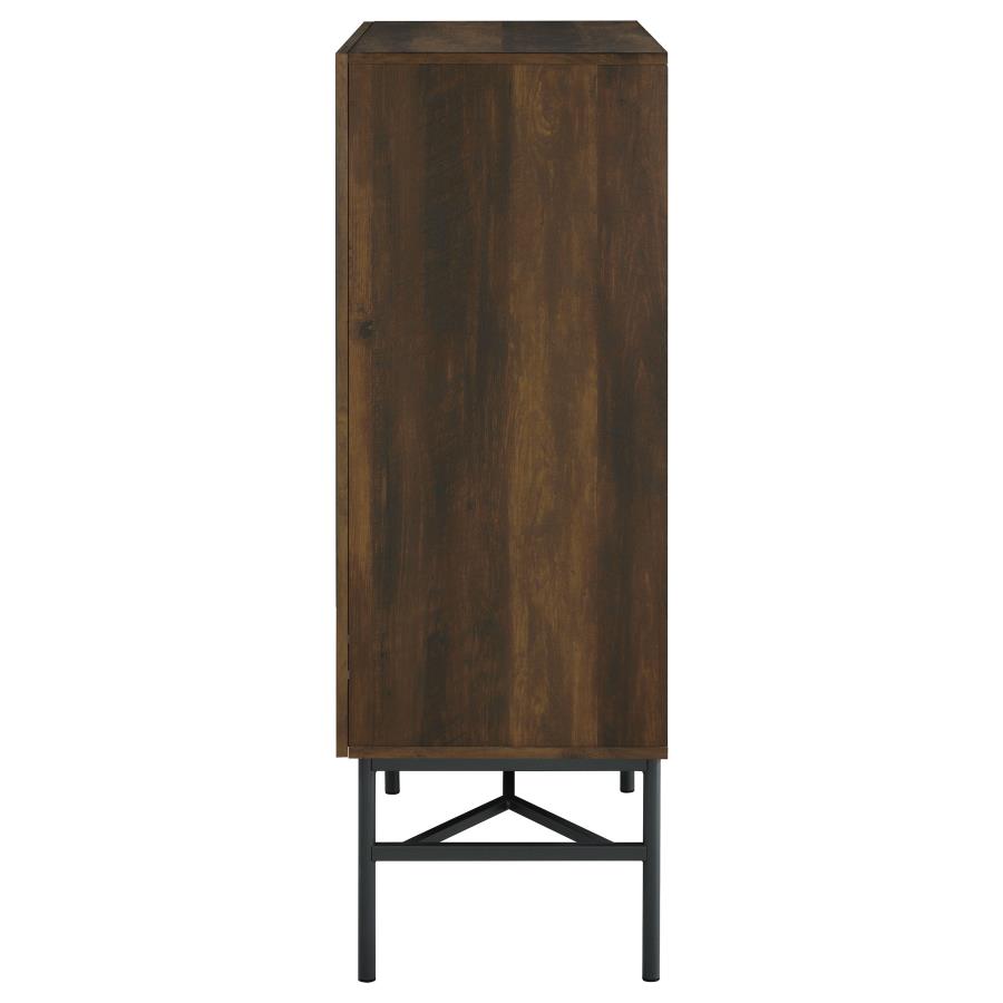 Bonilla 2-door Accent Cabinet with Glass Shelves