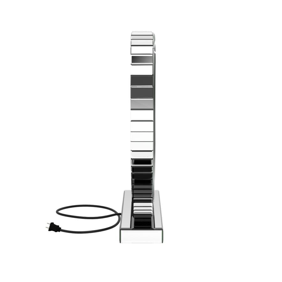 Euston Heart Shape Table Mirror Silver