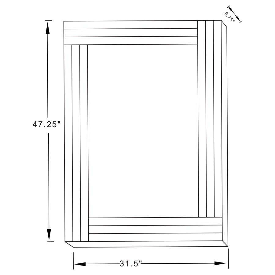 Remi Rectangular Wall Mirror