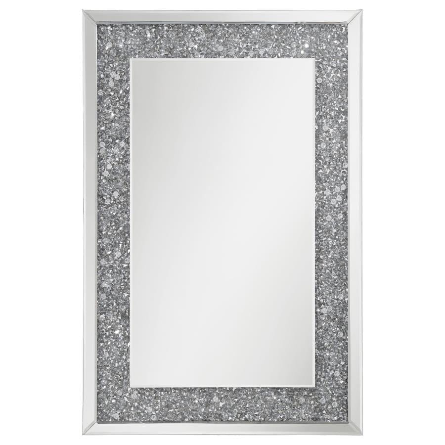 Valerie Crystal Inlay Rectangle Wall Mirror