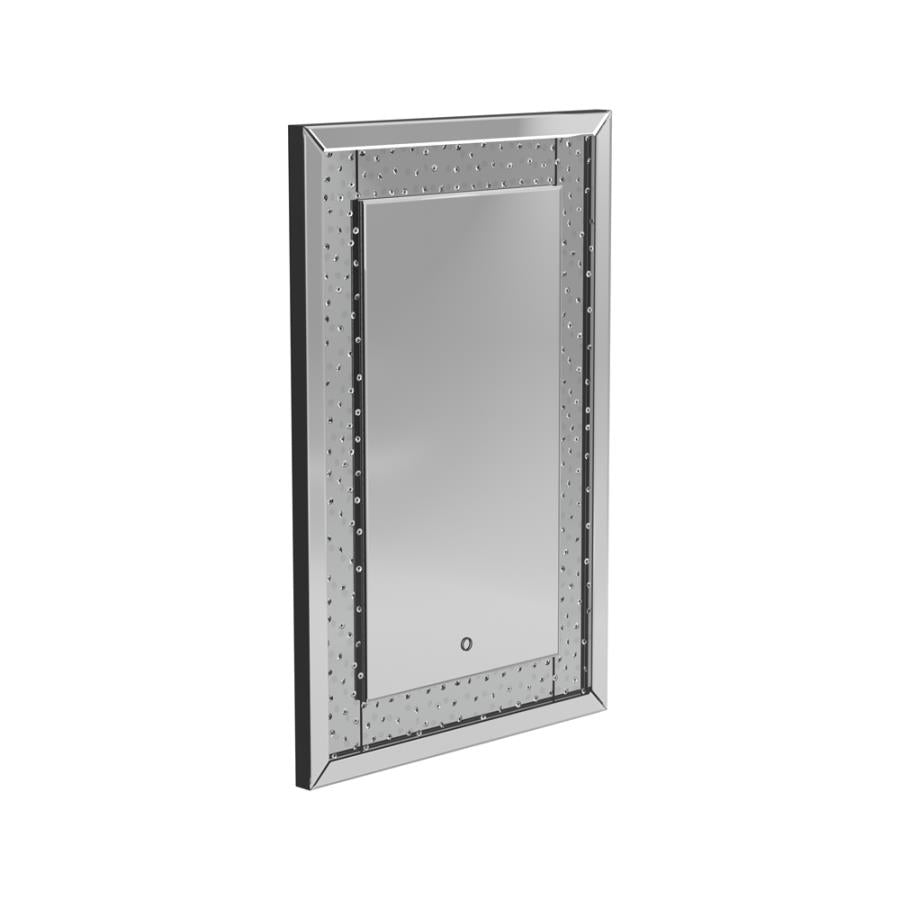 LED Lighting Frame Mirror Silver