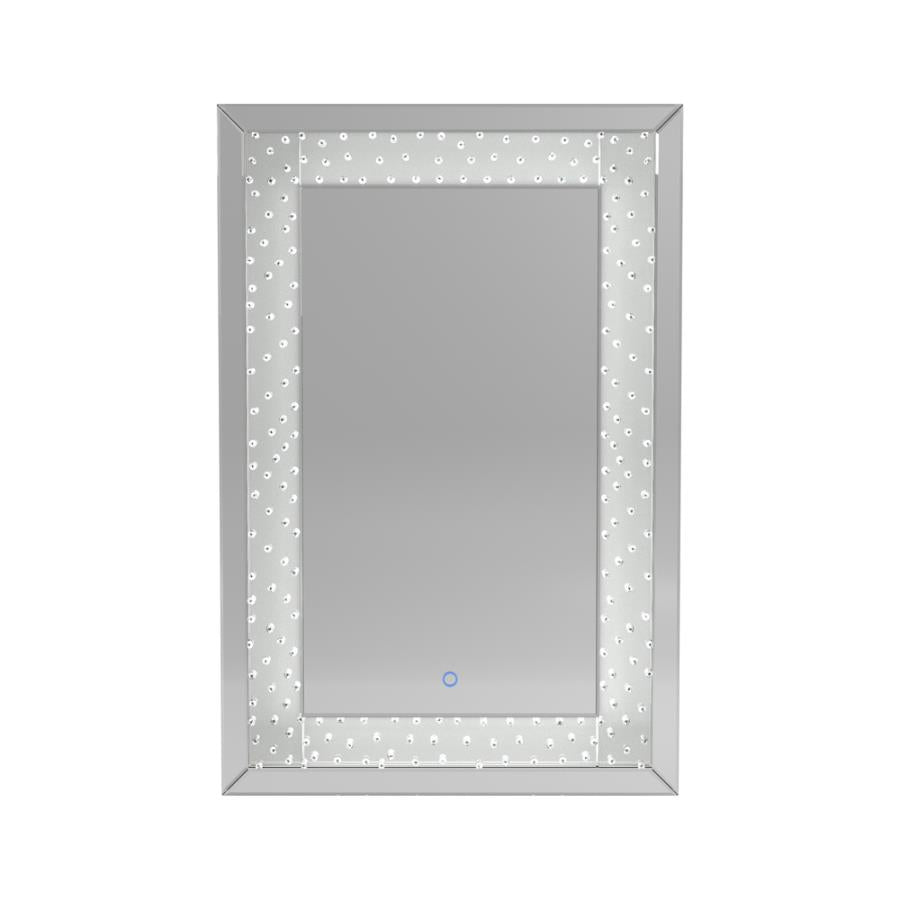 LED Lighting Frame Mirror Silver