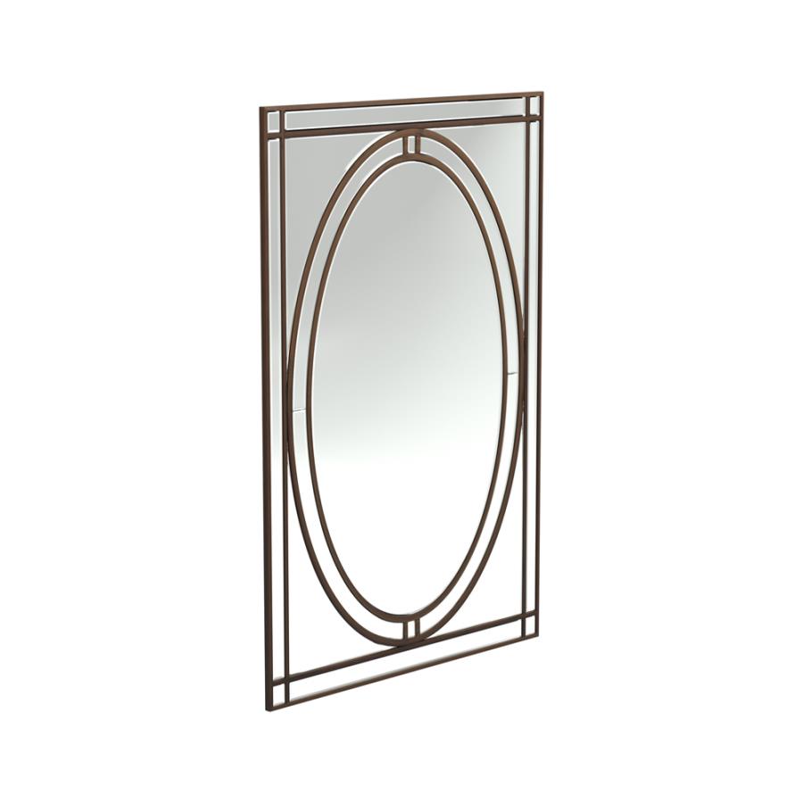 Beveled Edge Wall Mirror Silver