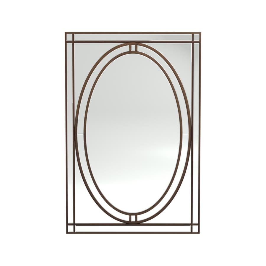 Beveled Edge Wall Mirror Silver