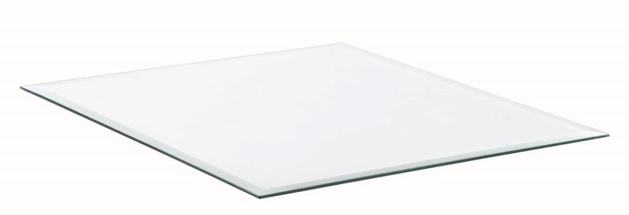 Square Occasional Glass Top Clear