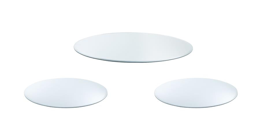 3-piece Occasional Glass Top Set Clear