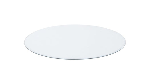 50" Round Glass Table Top Clear