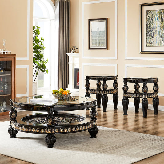 HD-1208 - 3PC COFFEE TABLE SET