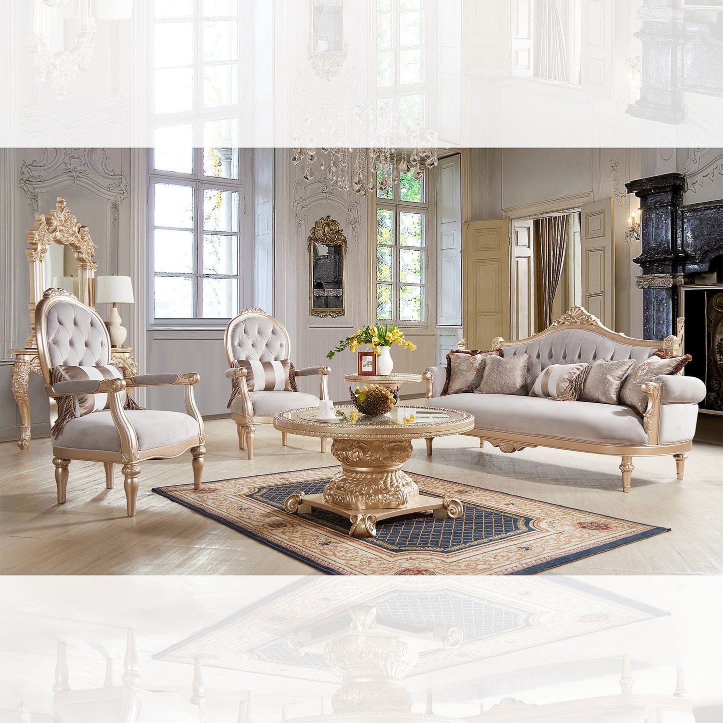 HD-2670 - 3PC SALON SOFA SET