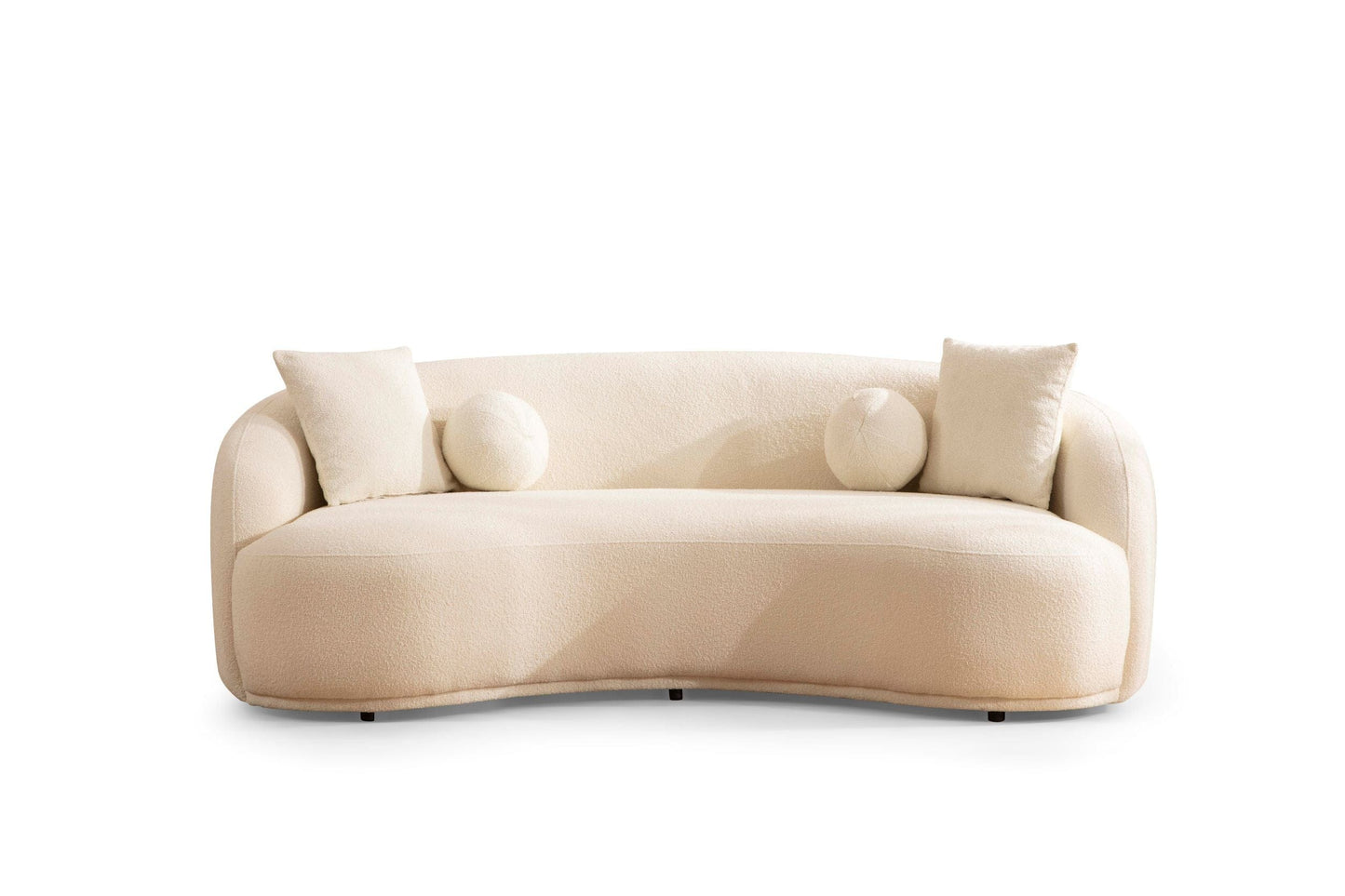 Bonita Ivory Boucle Loveseat