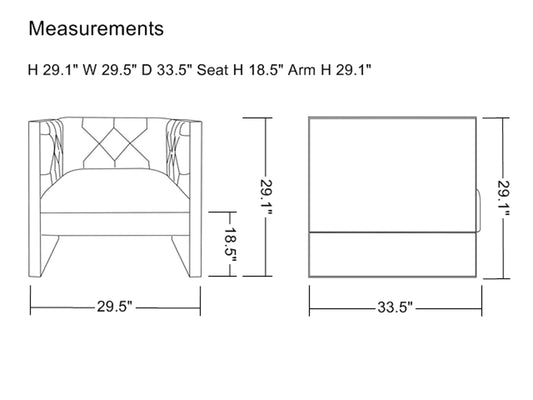 Divani Casa Carlos Modern Grey Velvet & Gold Accent Chair